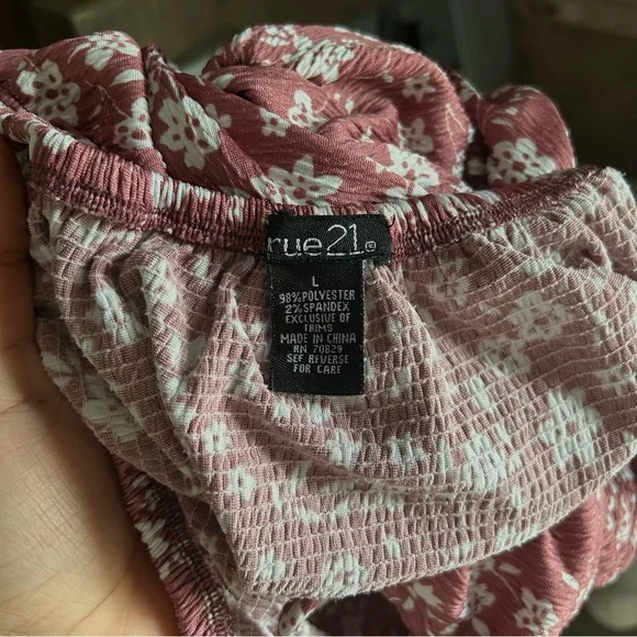 Rue21 Pink Smocked Blouse - Picture 5 of 6